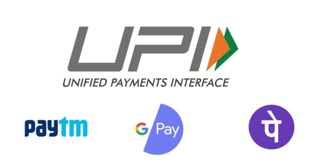 phonpe google pay and paytm